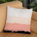 Abstract Rose Color Flora Blush Throw Pillow By Alisa Galitsyna