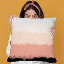 Abstract Rose Color Flora Blush Throw Pillow By Alisa Galitsyna