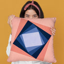 Abstract Square Games Throw Pillow By Alisa Galitsyna