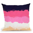 Abstract Sunset Sky Blush Throw Pillow By Alisa Galitsyna