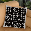 Black & White Mid Century Modern Pattern Throw Pillow By Alisa Galitsyna