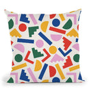Colorful Geometric Shapes Throw Pillow By Alisa Galitsyna