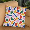 Colorful Geometric Shapes Throw Pillow By Alisa Galitsyna