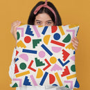 Colorful Geometric Shapes Throw Pillow By Alisa Galitsyna