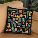 Colorful Shapes Throw Pillow By Alisa Galitsyna