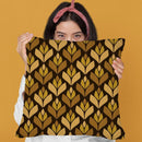 Dark Retro Trefoil Pattern Throw Pillow By Alisa Galitsyna