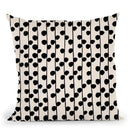 Dots / Black & White Pattern Throw Pillow By Alisa Galitsyna