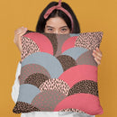 Abstract Autumn Hills Pattern Throw Pillow By Alisa Galitsyna