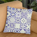 Flower Bell Azulejos Throw Pillow By Alisa Galitsyna