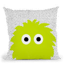 Green Monster Throw Pillow By Alisa Galitsyna