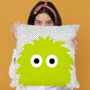 Green Monster Throw Pillow By Alisa Galitsyna