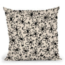 Hand Drwan Flowers Throw Pillow By Alisa Galitsyna