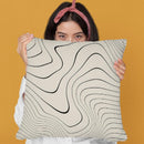 Line Distortion Ii Throw Pillow By Alisa Galitsyna