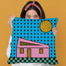 Memphis House Throw Pillow By Alisa Galitsyna