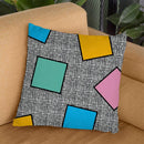 Memphis Squares Throw Pillow By Alisa Galitsyna