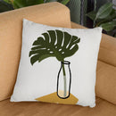 Monstera Deliciosa In A Bottle Throw Pillow By Alisa Galitsyna