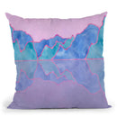 Mountain Reflection In Water - Pastel Palette Throw Pillow By Alisa Galitsyna