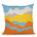 Over The Sunset Mountains V Throw Pillow By Alisa Galitsyna