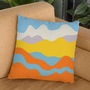 Over The Sunset Mountains V Throw Pillow By Alisa Galitsyna