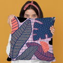 Palm & Monstera Leaves Throw Pillow By Alisa Galitsyna