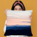 Pastel Sunset Over The Mountains Throw Pillow By Alisa Galitsyna