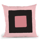 Pink Abstract Ii Throw Pillow By Alisa Galitsyna
