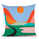 Pink Lakes Throw Pillow By Alisa Galitsyna