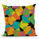 Playful Squares Throw Pillow By Alisa Galitsyna
