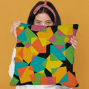 Playful Squares Throw Pillow By Alisa Galitsyna