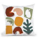 Playing Shapes Throw Pillow By Alisa Galitsyna