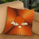 Retro Sunshine Throw Pillow By Alisa Galitsyna
