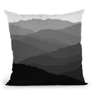 Shades Of Grey Mountains Throw Pillow By Alisa Galitsyna