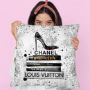 Bookstackoes Gray V Throw Pillow By Amanda Greenwood