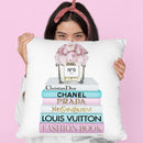 Teal & Pink Books Peony Vase Throw Pillow By Amanda Greenwood