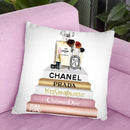 Blush, Rose & Gold Books, Make Up Set Throw Pillow By Amanda Greenwood