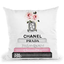 Grey & Pink Books With Candle Roses Throw Pillow By Amanda Greenwood