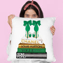 New Books Grey Emerald Green, Bowoes Throw Pillow By Amanda Greenwood