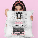 Tall Watercolor Books, Grey & Pink With Splashes Throw Pillow By Amanda Greenwood
