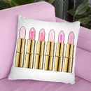 Lipstick In Gold And Soft Pinks Throw Pillow By Amanda Greenwood