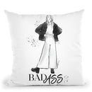 Badass Throw Pillow By Alison Gordon