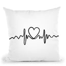 Heartline Throw Pillow By Alison Gordon