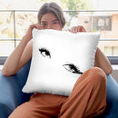 Mascara And Eyelashes Throw Pillow By Alison Gordon