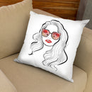 Palm Eyes Throw Pillow By Alison Gordon