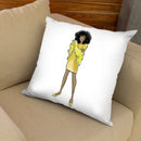 Yellow Chic Throw Pillow By Alison Gordon