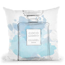 Chanel Blue Throw Pillow By Alison Gordon