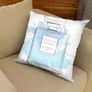 Chanel Blue Throw Pillow By Alison Gordon