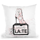 Fashionably Late Throw Pillow By Alison Gordon
