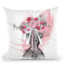 Flirting In Floral Throw Pillow By Alison Gordon