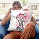 Flirting In Floral Throw Pillow By Alison Gordon