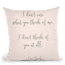 I Don'T Care Throw Pillow By Alison Gordon